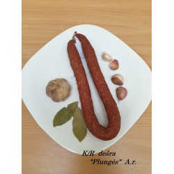 Virta-rūkyta dešra „Plungės'', 1 kg